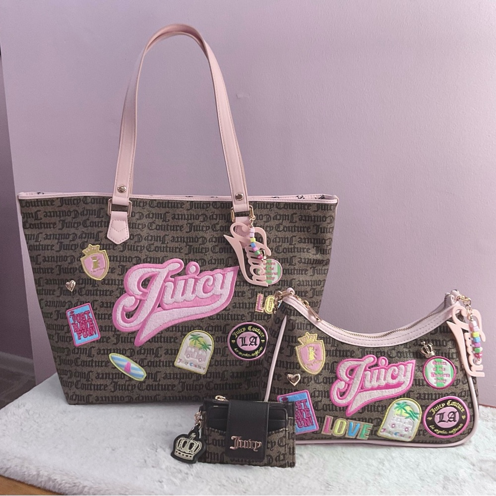 Juicy Couture tote, shoulder bag and wallet
